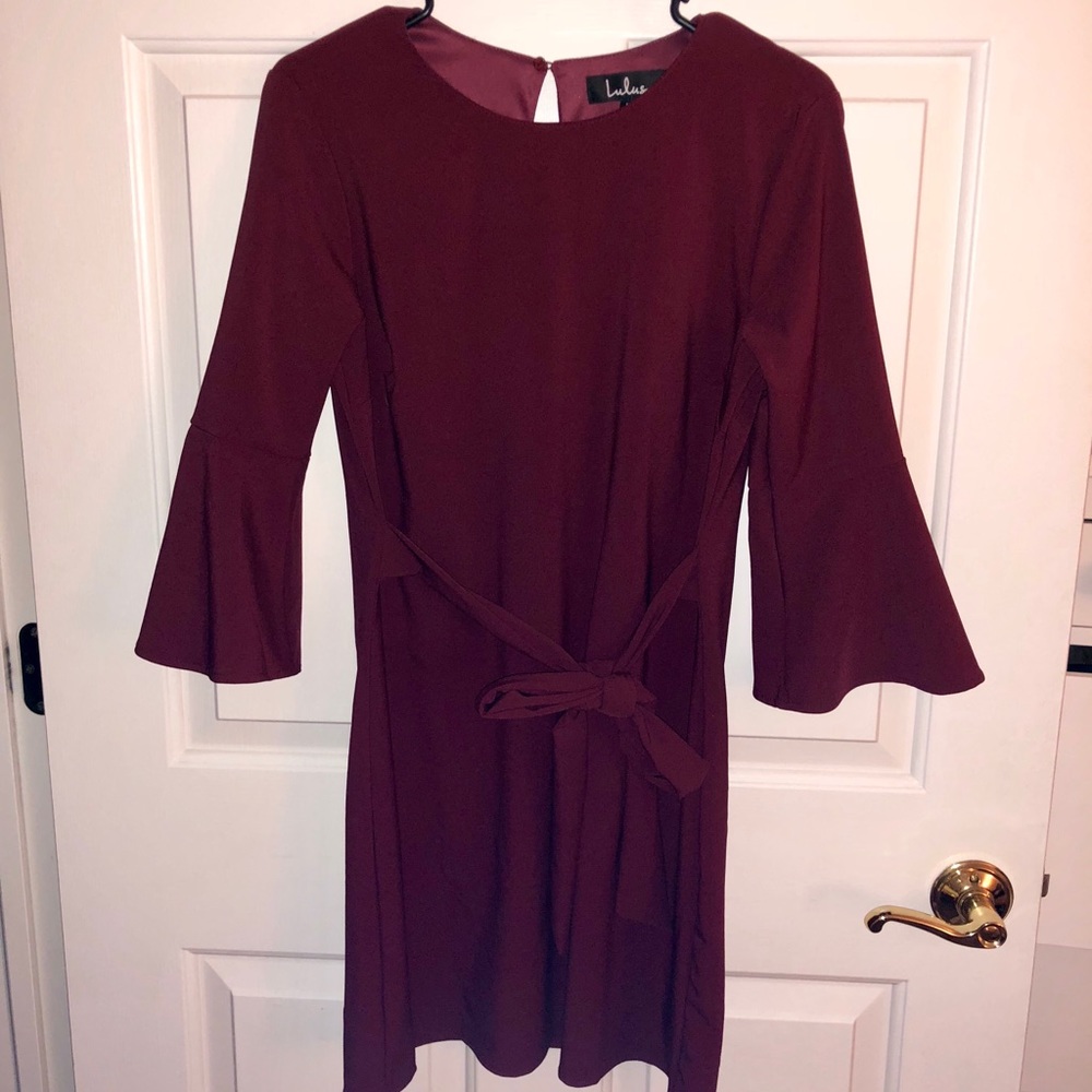 Burgundy dress
